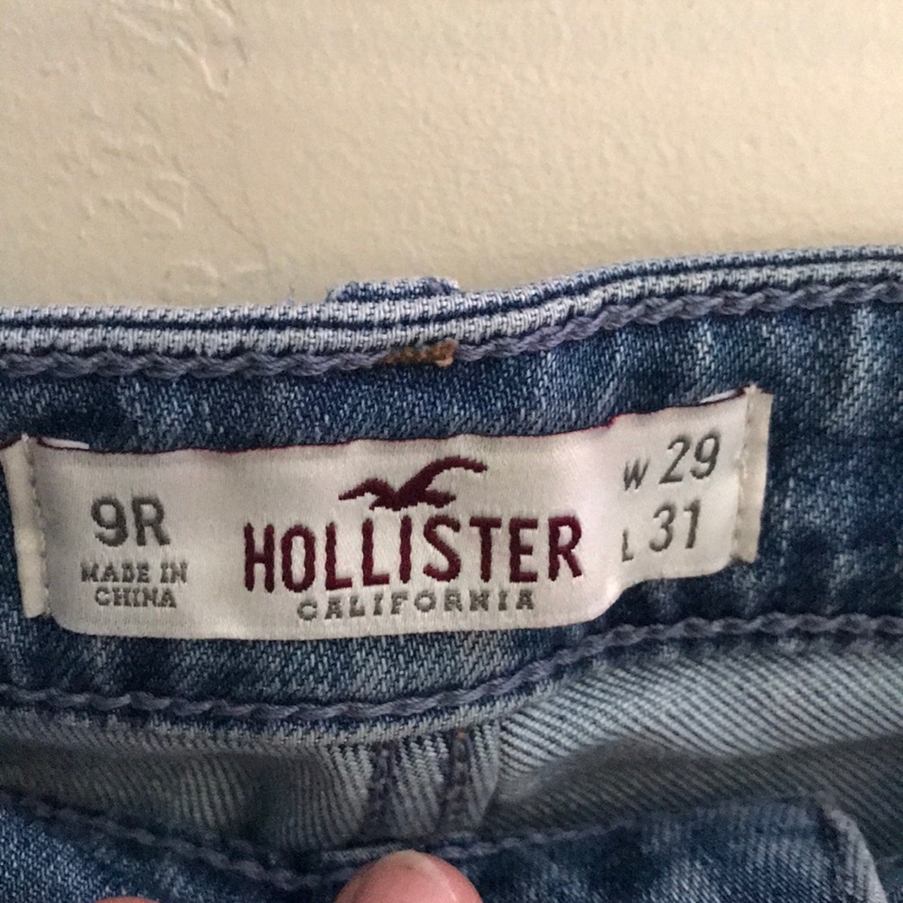 Hollister high waisted ripped jeans